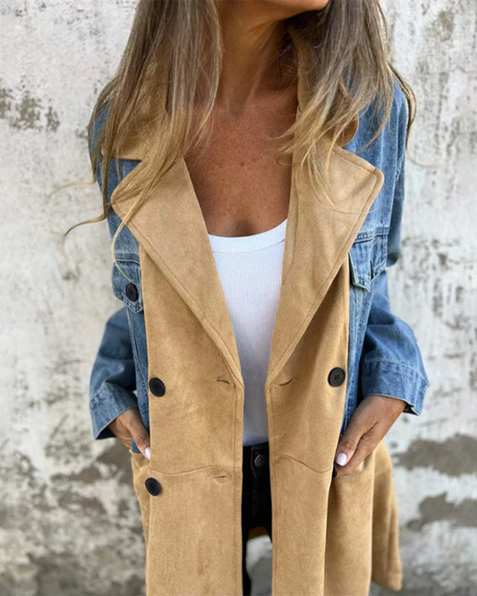 Astrid™ | Dames Solange | Trenchcoat Colorblock
