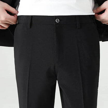 Fiorenza™ | Herre To-Delte Sommer Sæt med Blazer og Bukser | Let Smart Casual Sæt med Trekvartærmer og Elastisk Talje