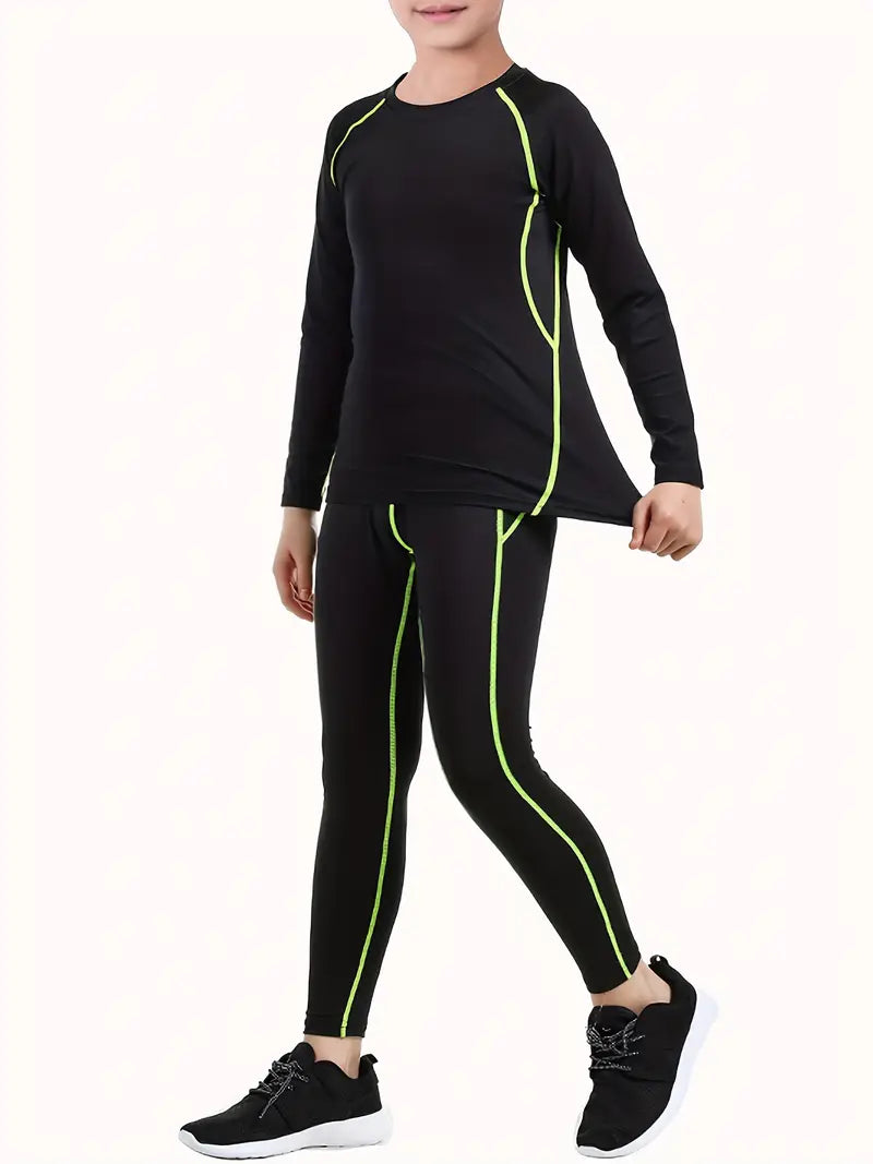 ThermaFit Mini™ | Termotøj til Børn med Kompression, Hurtigtørrende Materiale og Høj Elasticitet