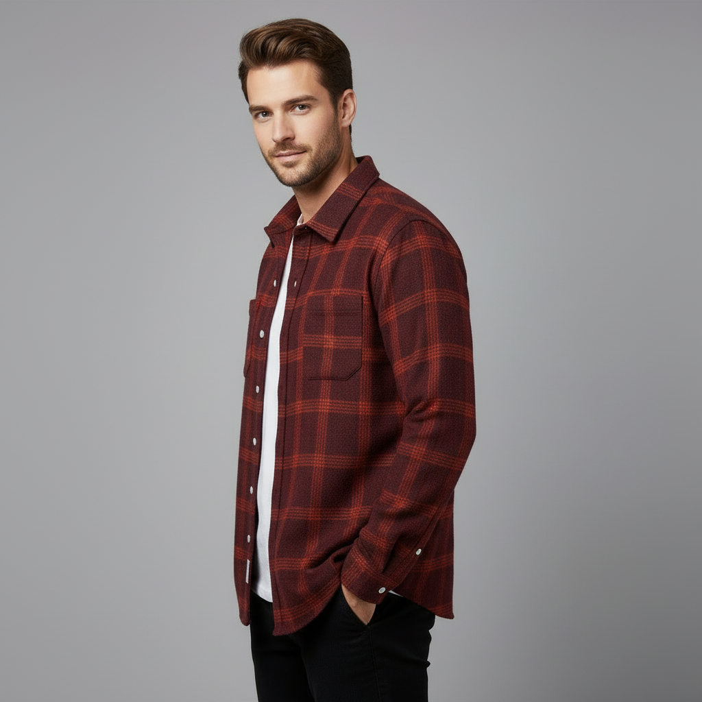 Assensio | Ternet Flannel Skjorte