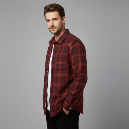 Assensio | Ternet Flannel Skjorte