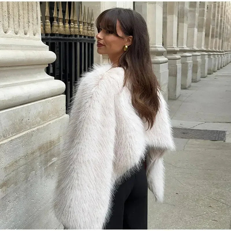 Arden | Cropped Faux Fur Jakke