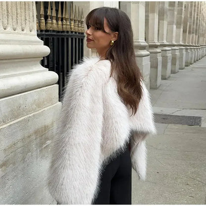 Arden | Cropped Faux Fur Jakke