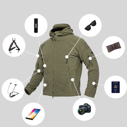 Vanguard | Taktisk Fleece Jakke med Hætte