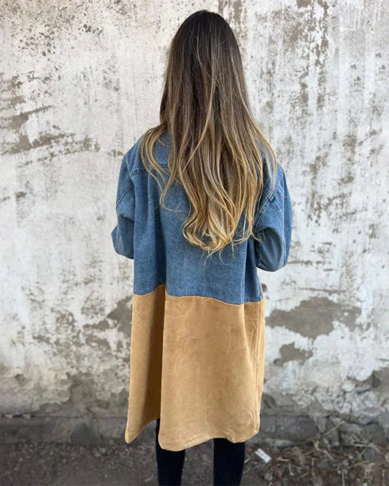 Astrid™ | Dames Solange | Trenchcoat Colorblock