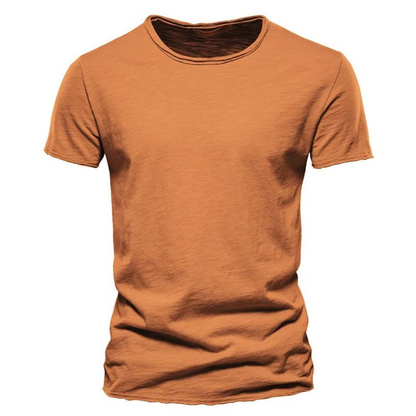 Nico | Casual T-shirt med Subtil Struktur Herre