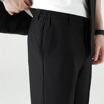 Fiorenza™ | Herre To-Delte Sommer Sæt med Blazer og Bukser | Let Smart Casual Sæt med Trekvartærmer og Elastisk Talje