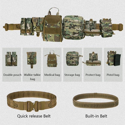 Ares | Taktisk MOLLE Kampbælte Med Modulaire Pouches