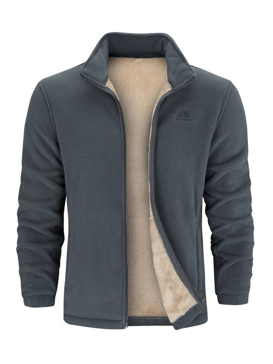 Rens™ | Herre Fleecevest Med Uldforing | Varm Fleecejakke Af Blød Sherpa