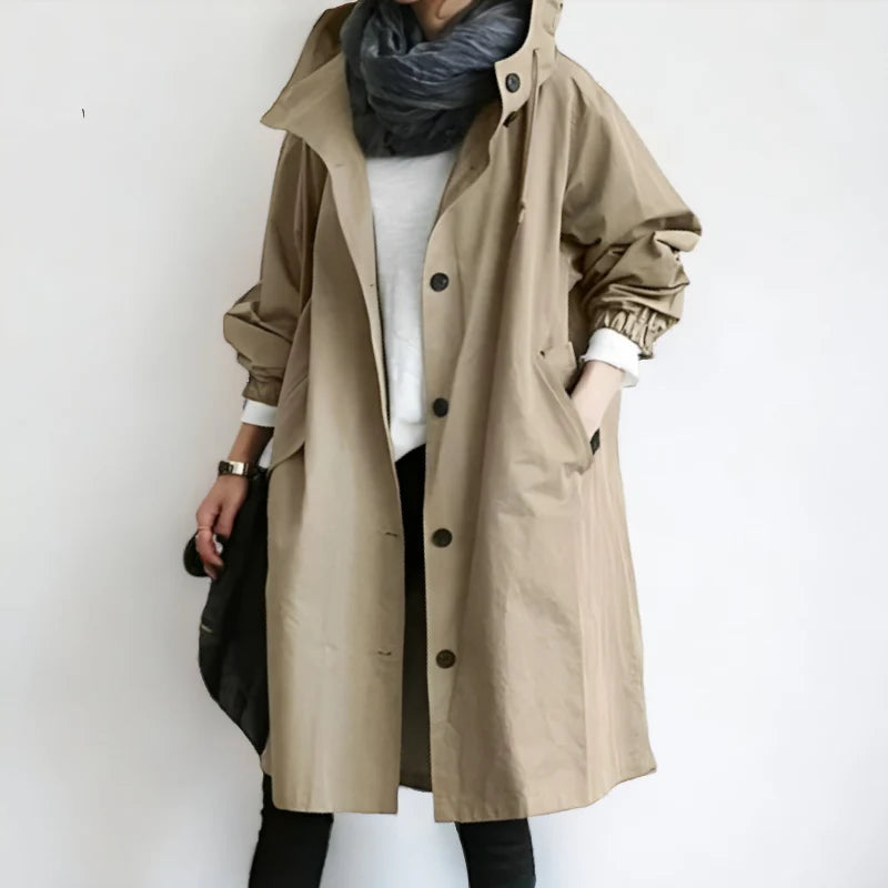 Vera™ | Damer Vandtæt Trenchcoat med Elegant Stil og Materialer af Høj Kvalitet | Forår Parka
