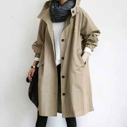 Vera™ | Damer Vandtæt Trenchcoat med Elegant Stil og Materialer af Høj Kvalitet | Forår Parka