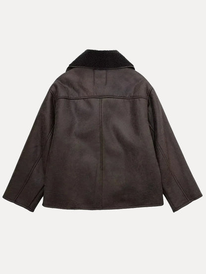 Solayne | Shearling Aviator Jakke