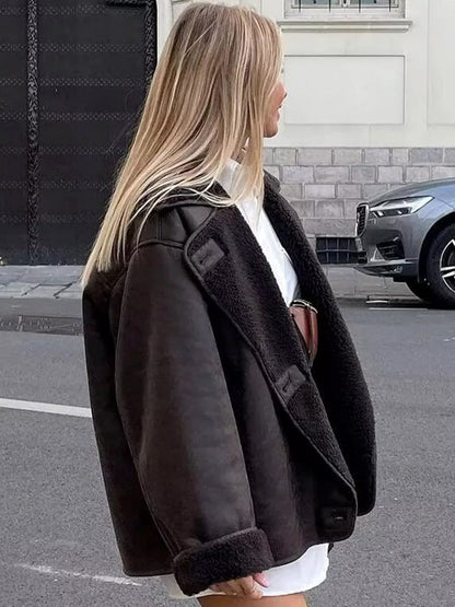 Solayne | Shearling Aviator Jakke