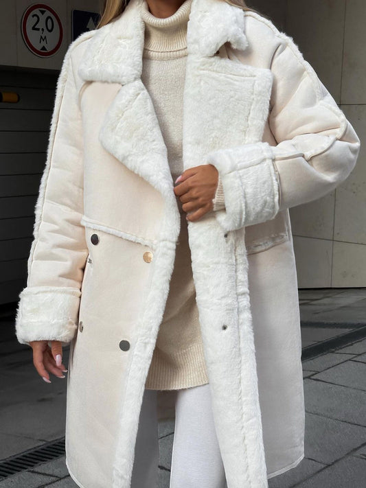 Valentia | Lang Shearling Frakke Oversized