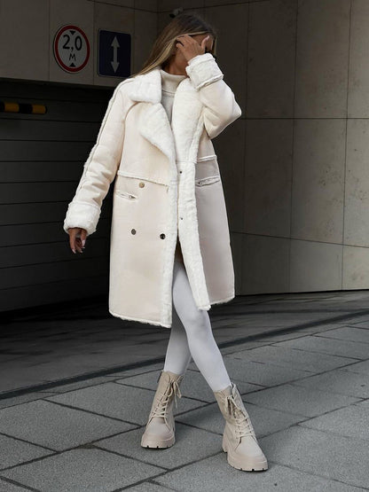 Valentia | Lang Shearling Frakke Oversized