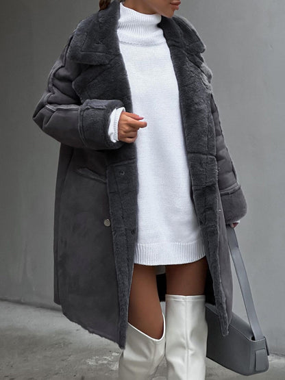 Valentia | Lang Shearling Frakke Oversized