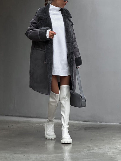 Valentia | Lang Shearling Frakke Oversized