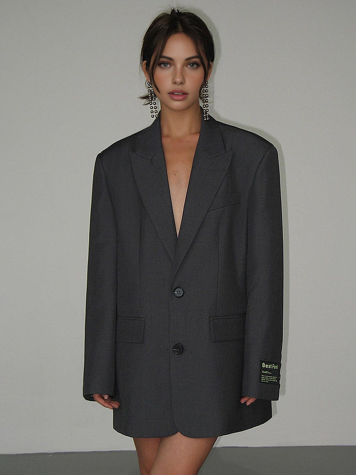 Marisse | Mørkegrå Oversized Blazer