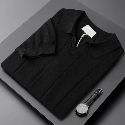 Silvéran | Strikket Poloshirt Herre