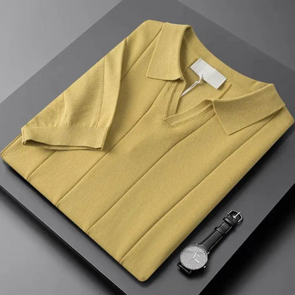 Silvéran | Strikket Poloshirt Herre