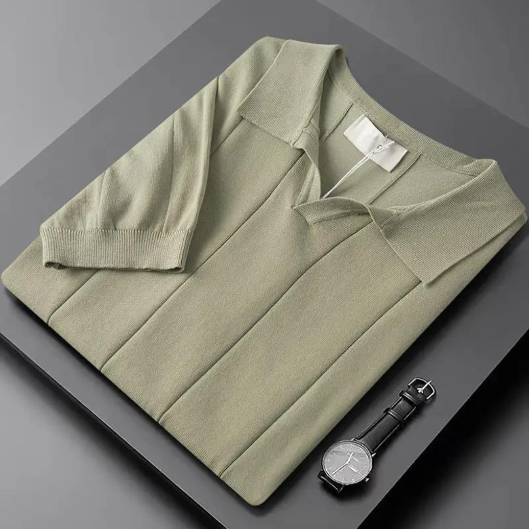 Silvéran | Strikket Poloshirt Herre