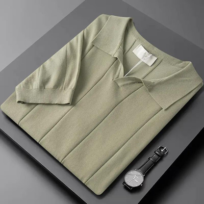 Silvéran | Strikket Poloshirt Herre