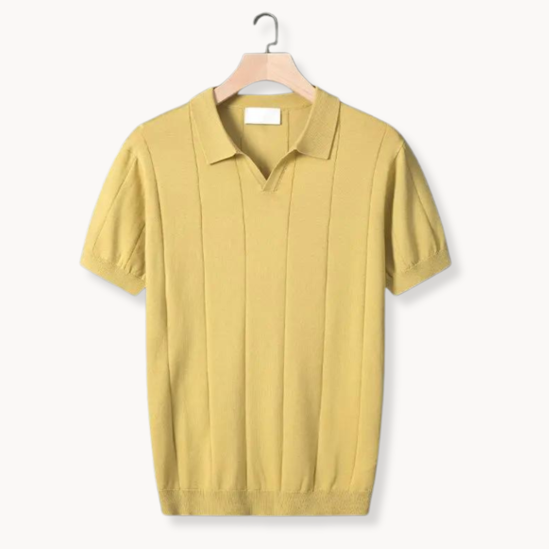Silvéran | Strikket Poloshirt Herre