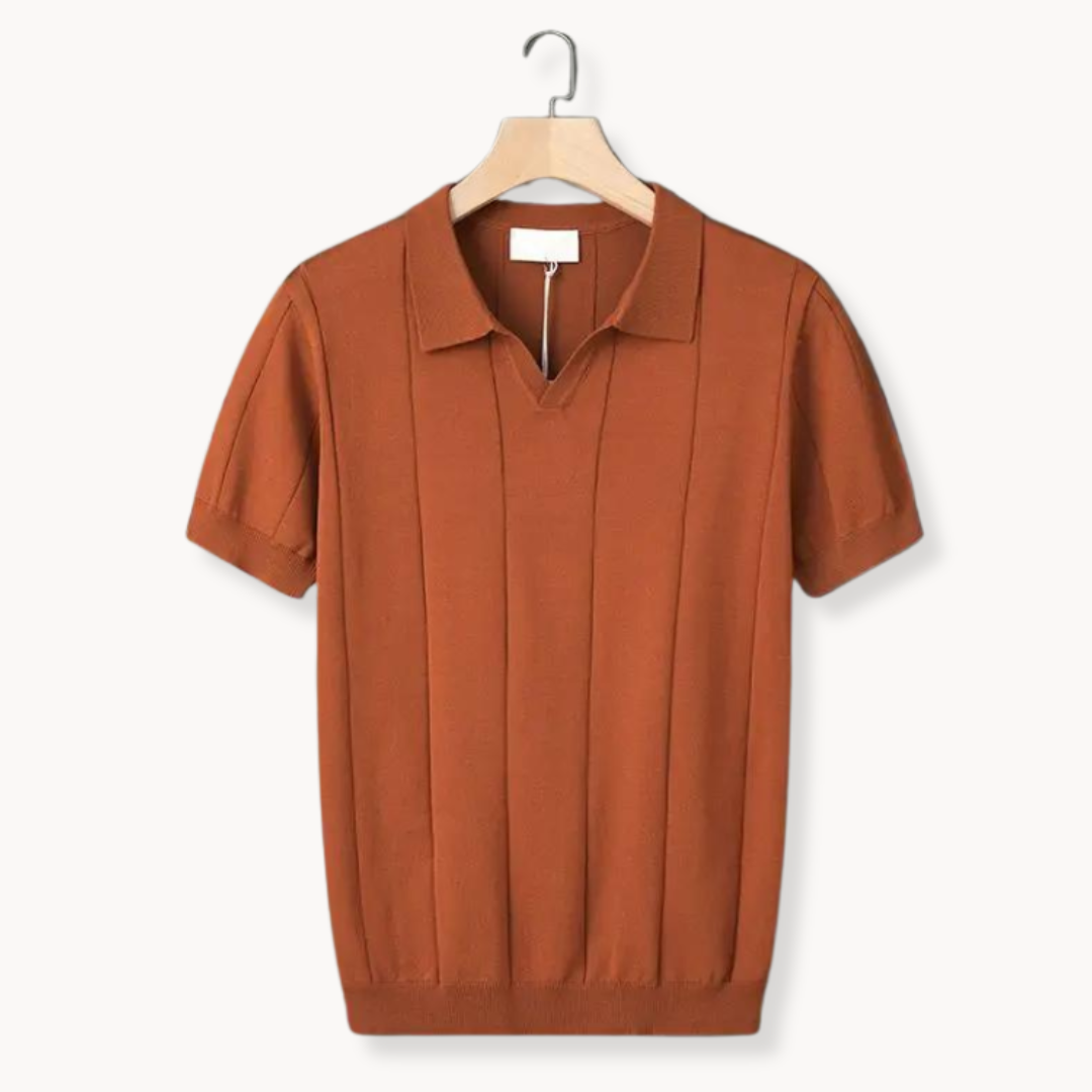Silvéran | Strikket Poloshirt Herre