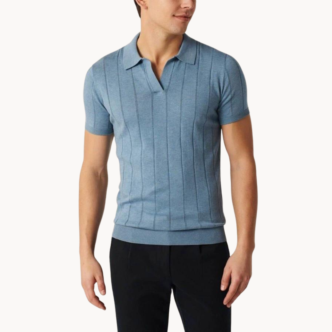 Silvéran | Strikket Poloshirt Herre