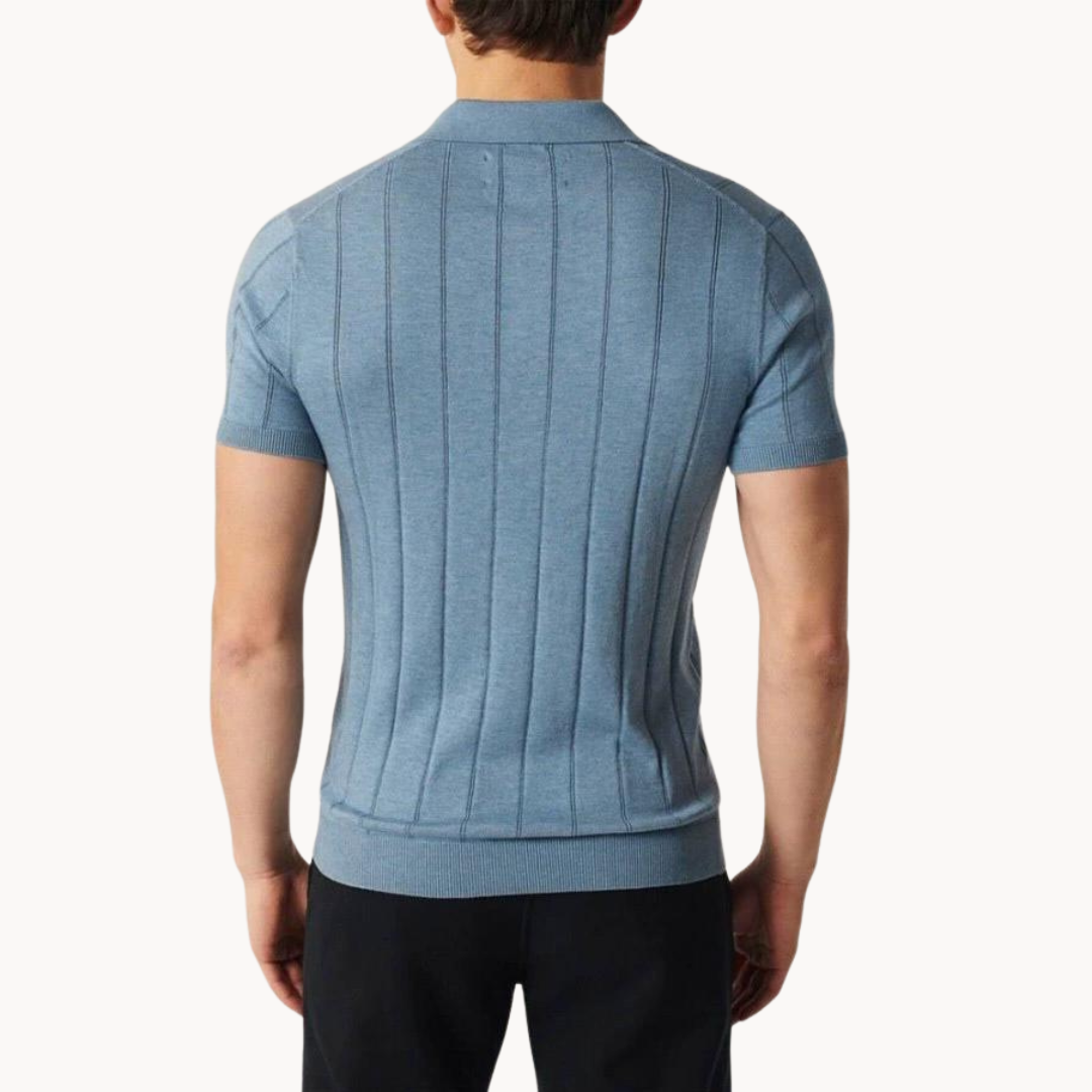 Silvéran | Strikket Poloshirt Herre