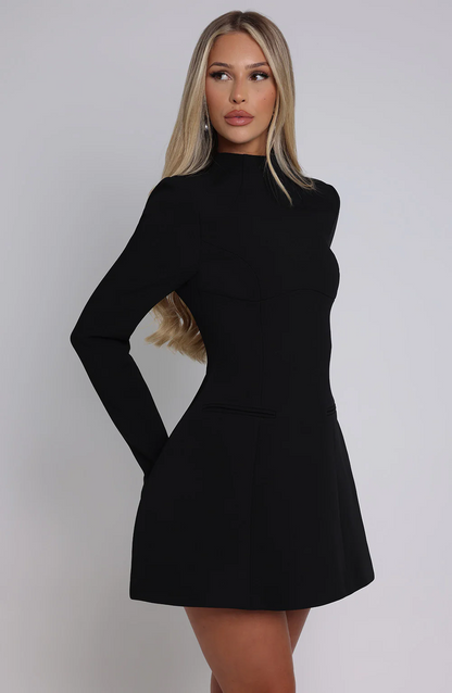 Ivana™ | Damer Luksus A-Linje Mini Kjole med Åben Ryg | Elegant & High-Fashion Design