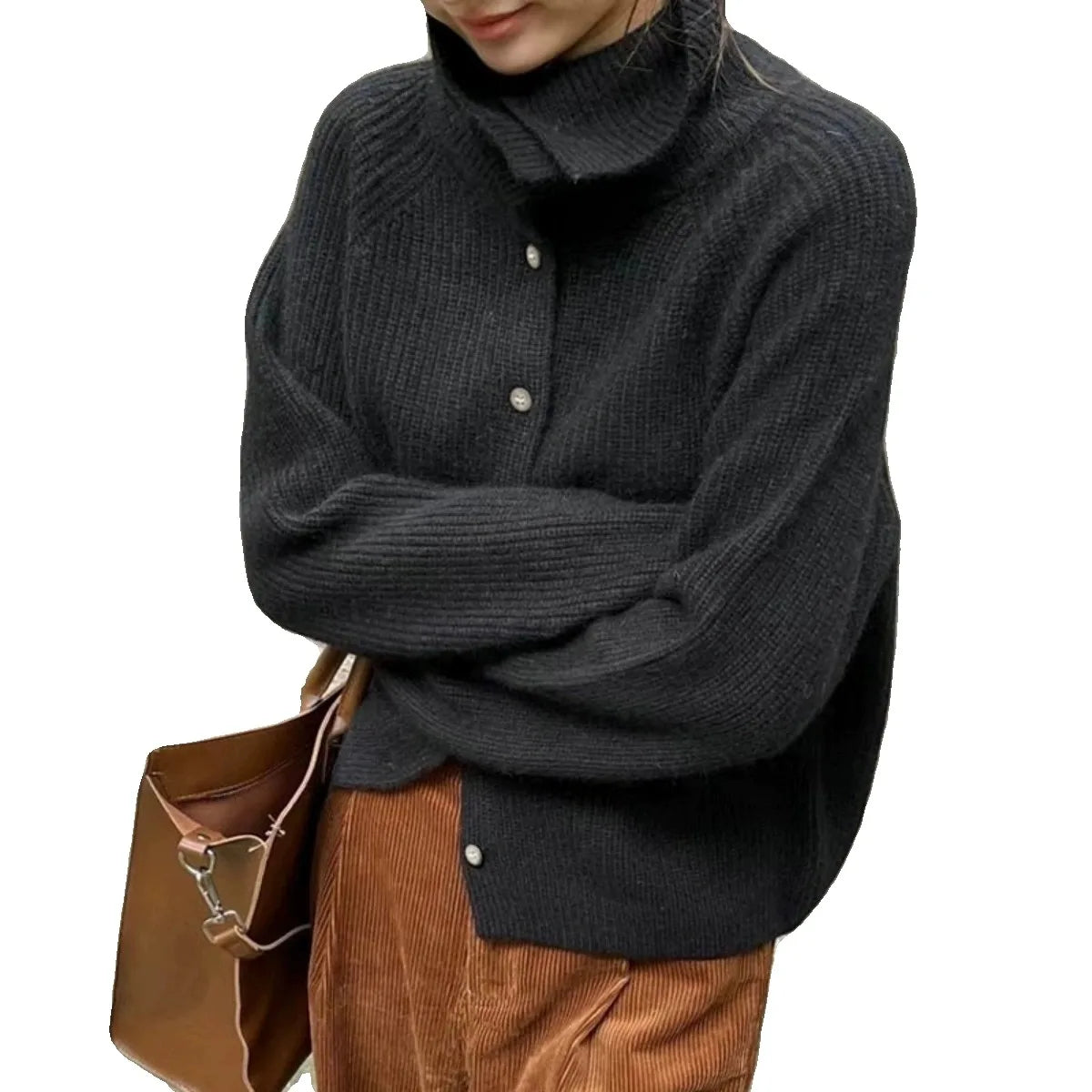 Clémence | Cardigan Damer Med Bred Krave
