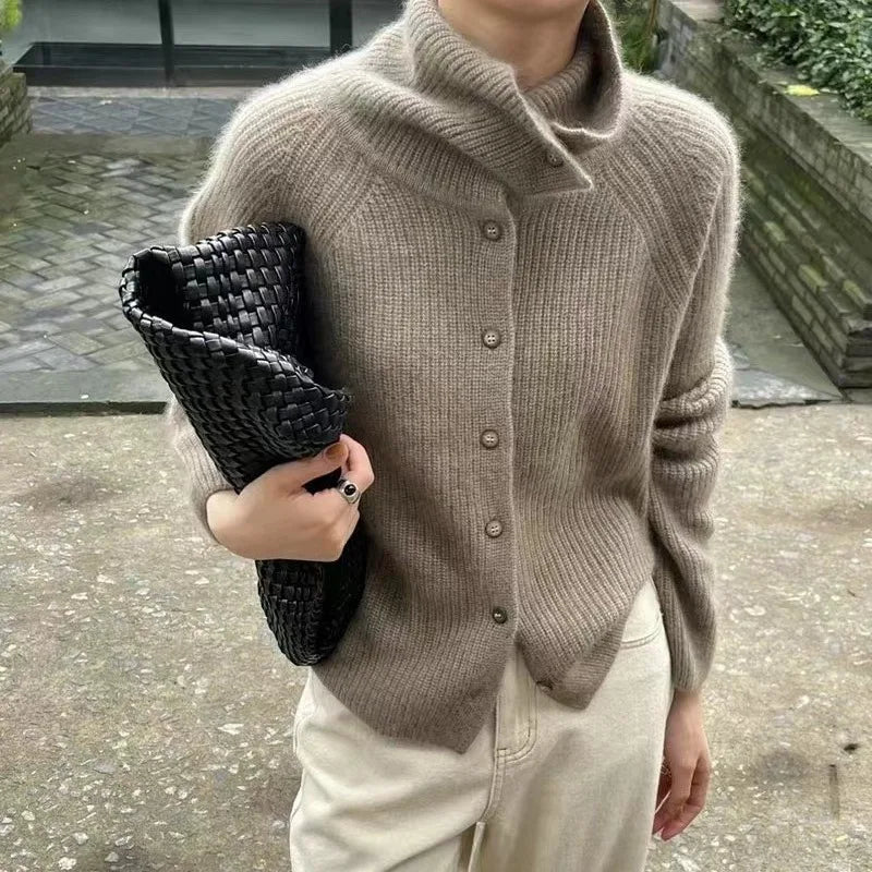 Clémence | Cardigan Damer Med Bred Krave