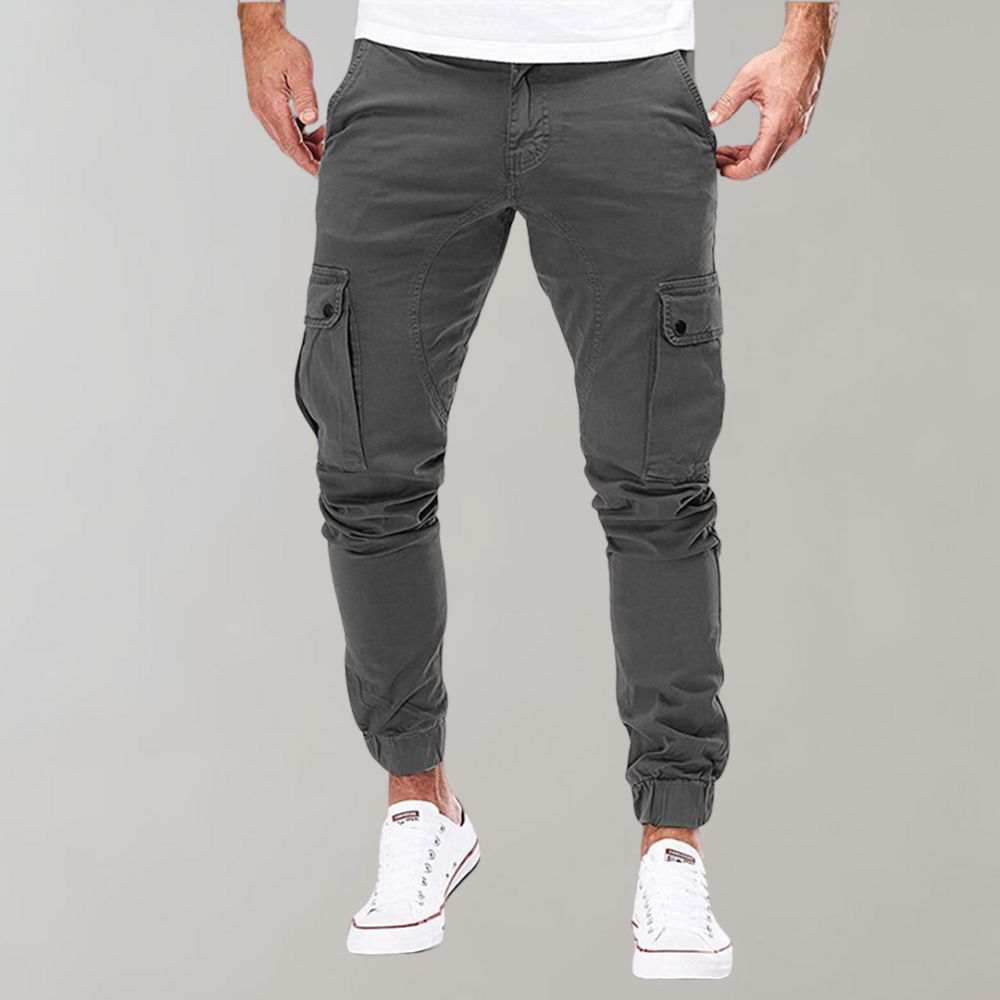 Noah™ | Casual Muscle Fit Cargobukser til Mænd