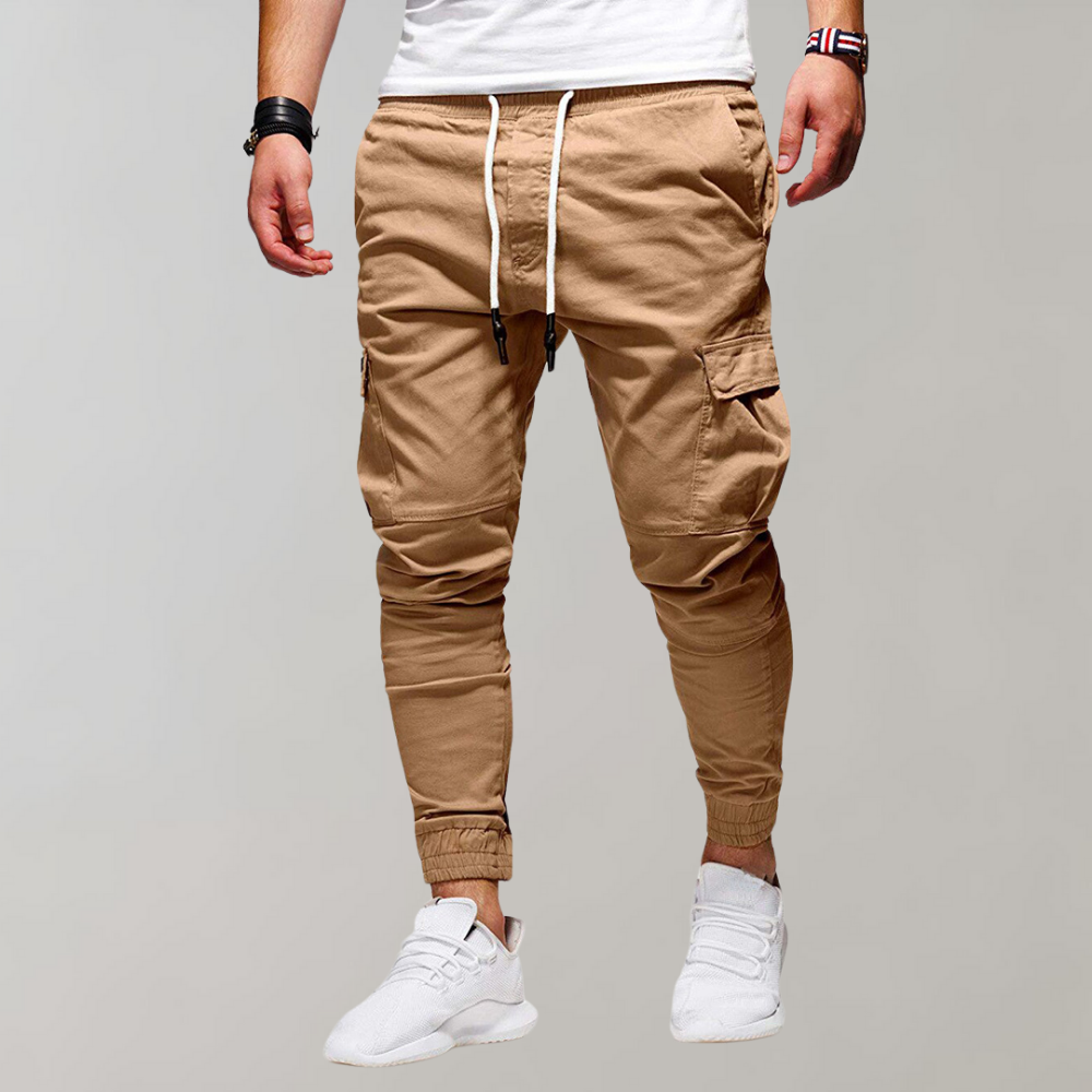 Noah™ | Casual Muscle Fit Cargobukser til Mænd