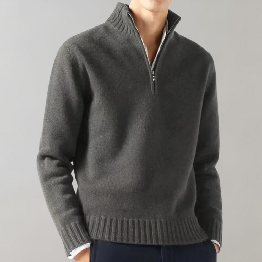 Dorian | Halv-Zip Strikket Herretrøje