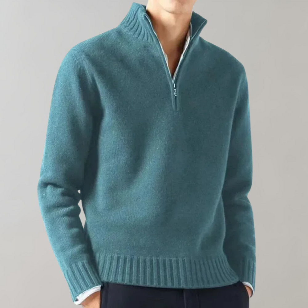 Dorian | Halv-Zip Strikket Herretrøje