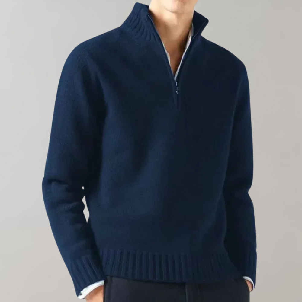 Dorian | Halv-Zip Strikket Herretrøje