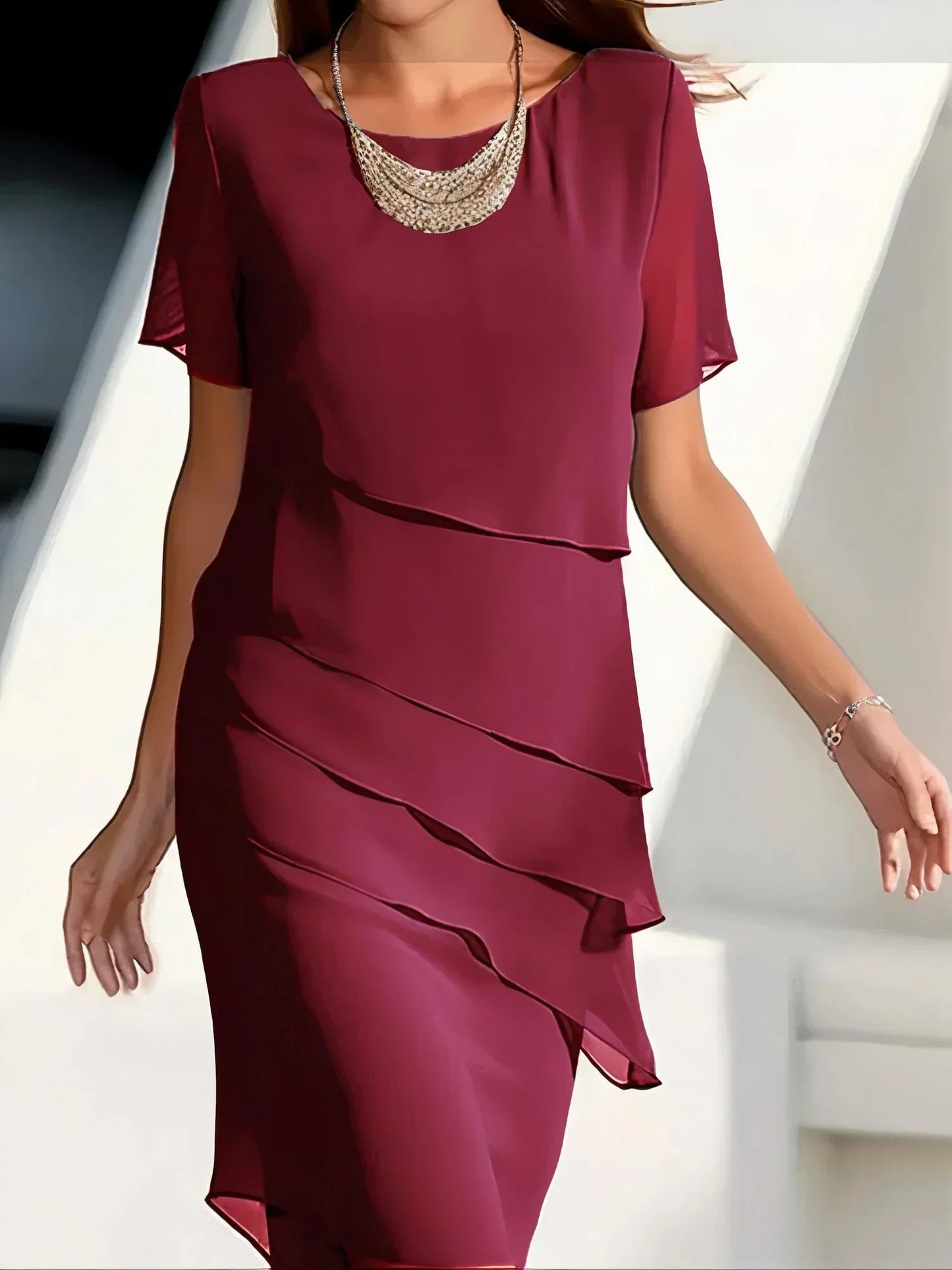 Emma™ | Damer Elegant Cocktailkjole med Tidløst Design for Komfort og Stil