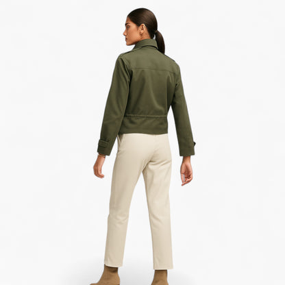Selene | Cropped Militærjakke Damer