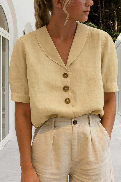 Mireille | V-Hals Sommerbluse Damer