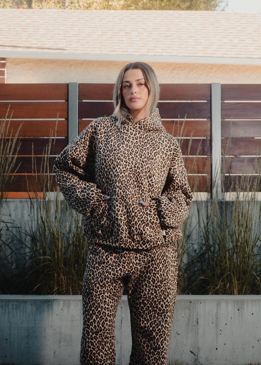 Léona™ | Komfortabel Oversized Hoodie med Leopardprint