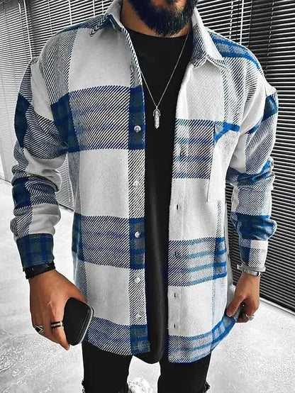 Brayden | Ternet Flannel Overshirt Herre Med Brystlomme