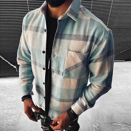 Brayden | Ternet Flannel Overshirt Herre Med Brystlomme