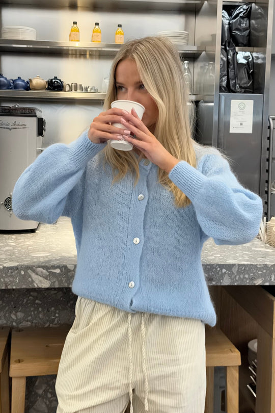 Noémie | Fluffy Cardigan Damer Med Knapper