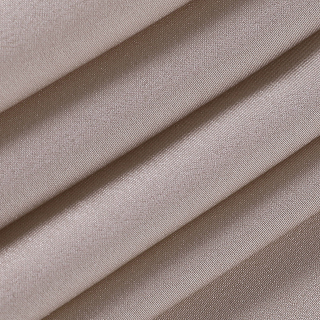Adriana™ | Damer Satin Maxi-Kjole | Forførende med Dyb V-Hals, Spaghettistropper & Høj Slids