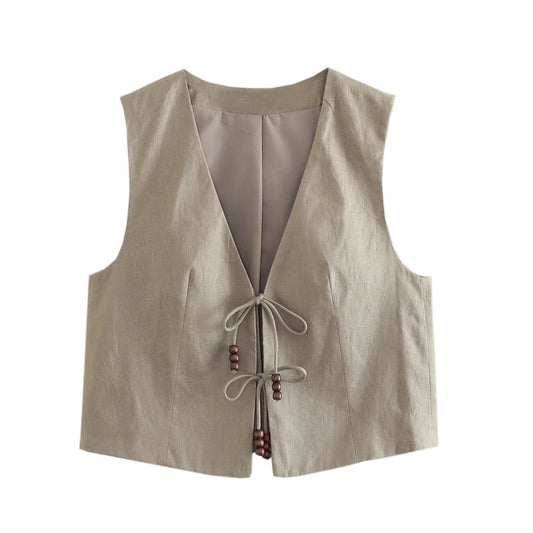 Aluna | Linnedlook Sommervest Damer