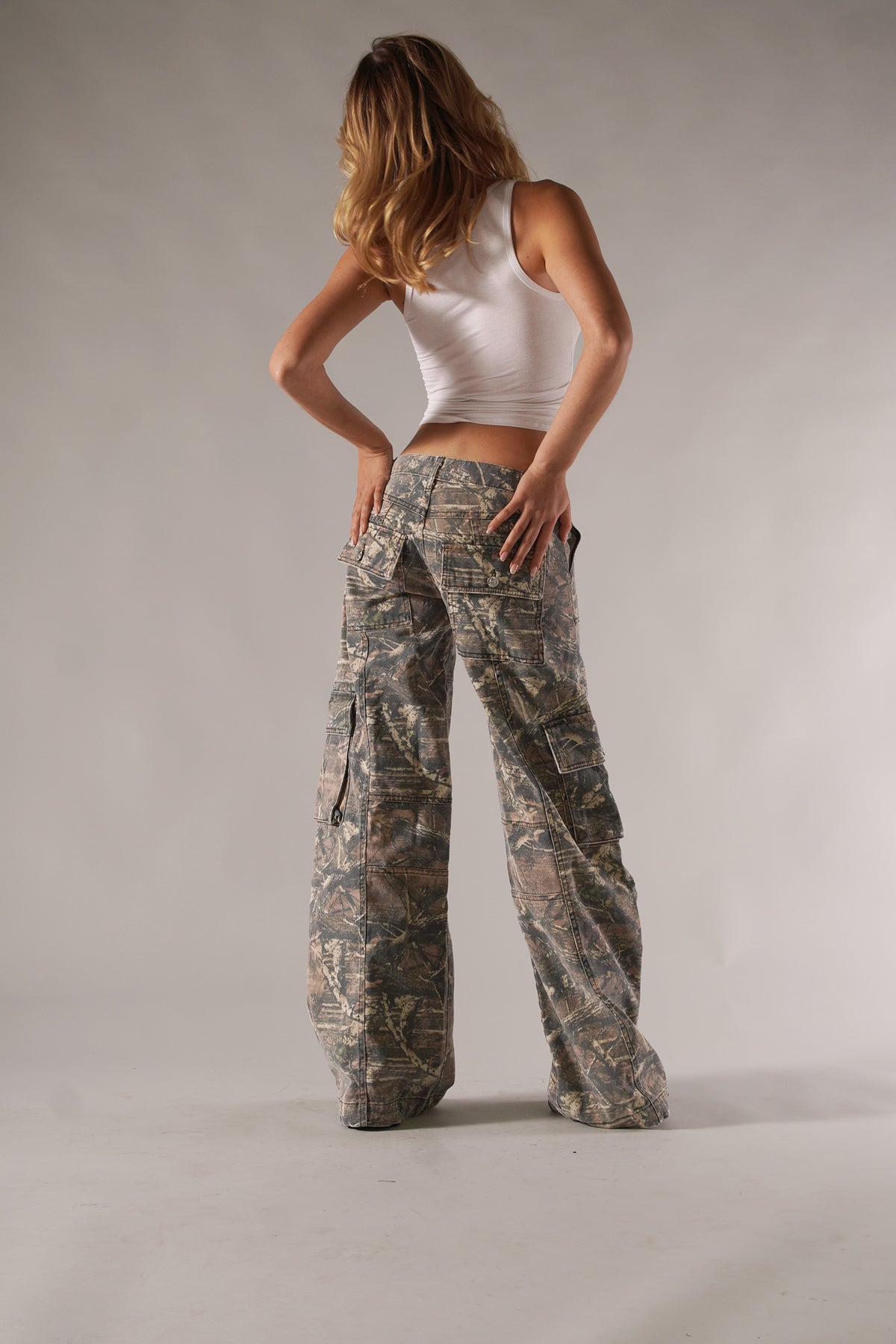 Kaia | Camouflage Cargo Bukser