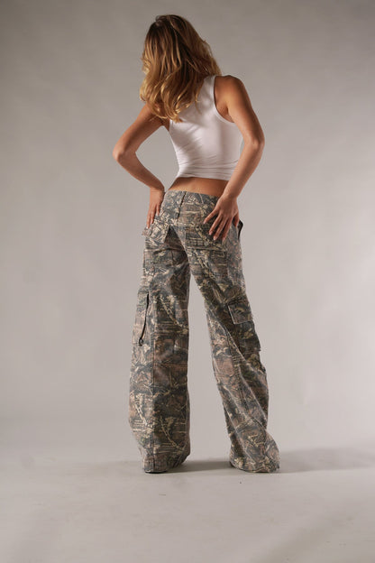 Kaia | Camouflage Cargo Bukser