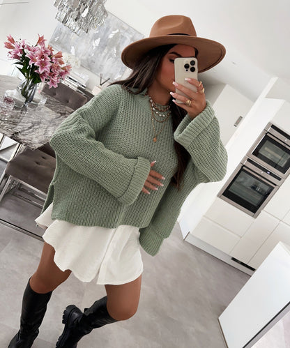 Sylvara | Oversized Chunky Striktrøje Damer